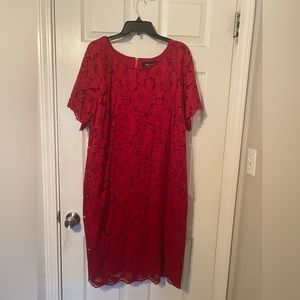 Red lace RN Studio dress size 20